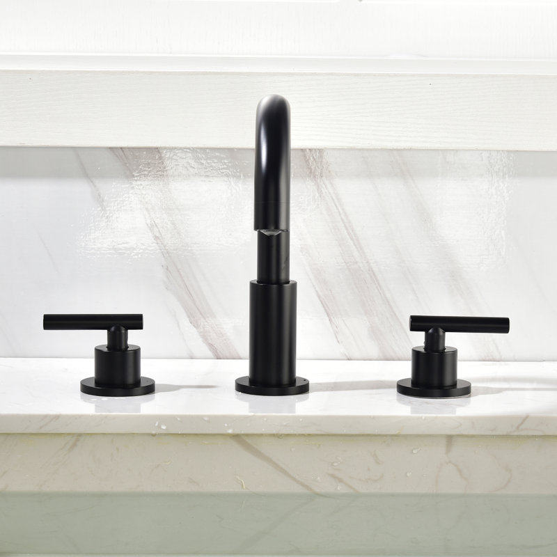 SHAMANDA Widespread Faucet 2handle Bathroom Faucet & Reviews Wayfair